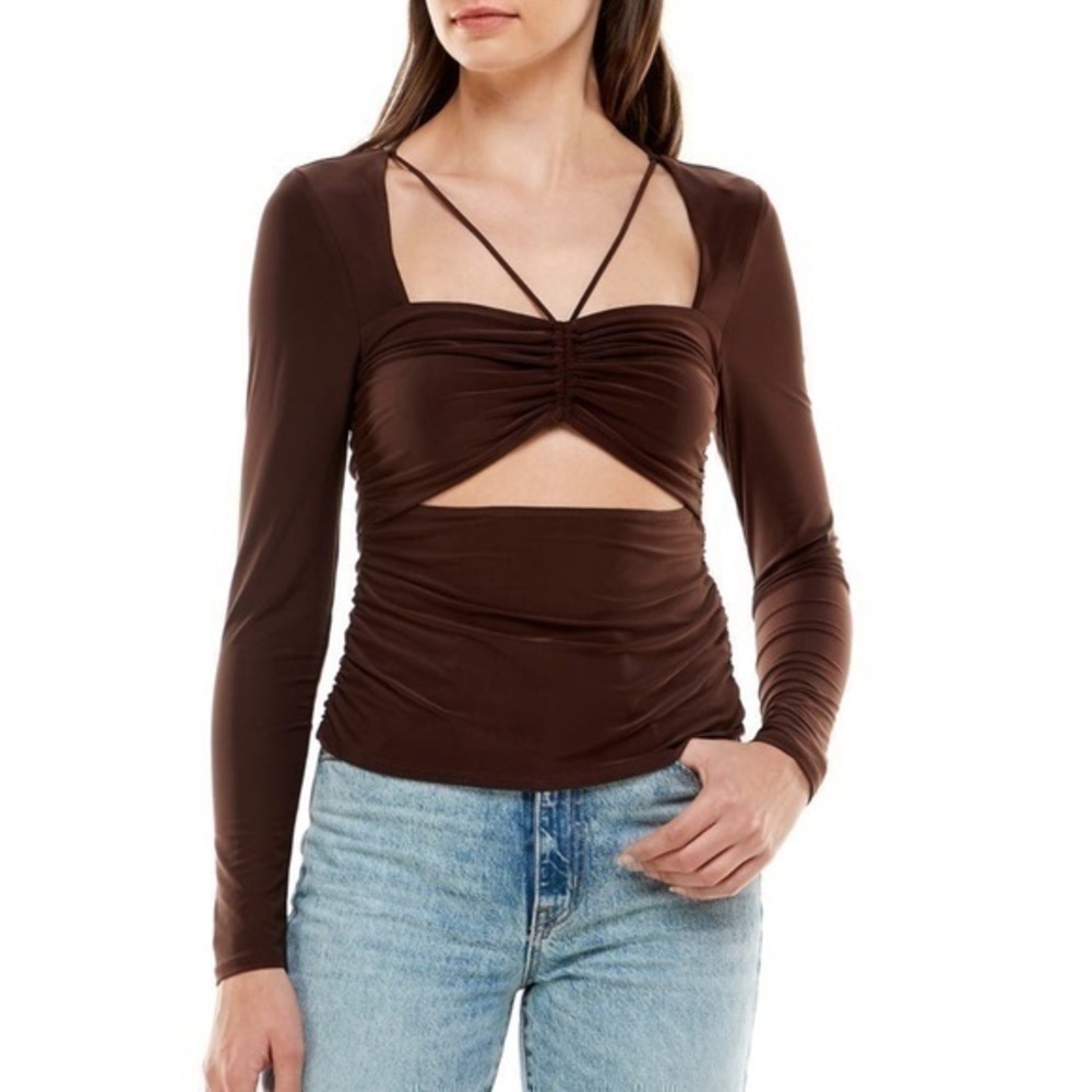 Cutout Halter Knit Top